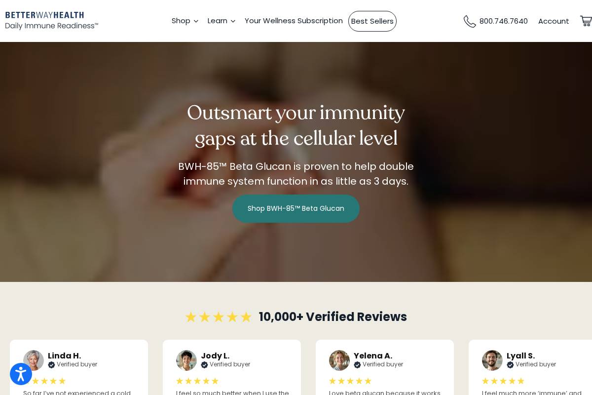 Better Way Health homepage screenshot