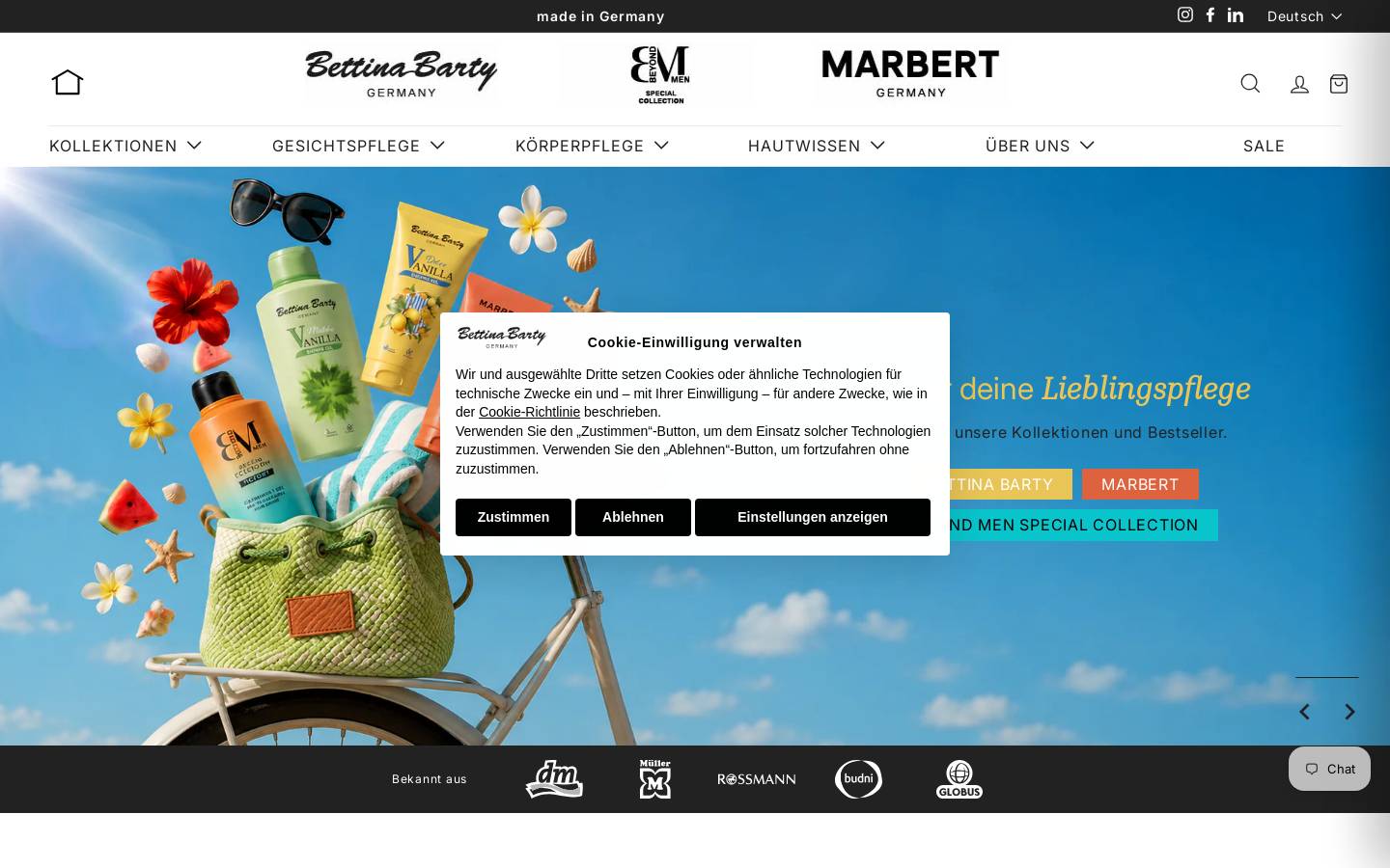 bettinabarty.de homepage screenshot