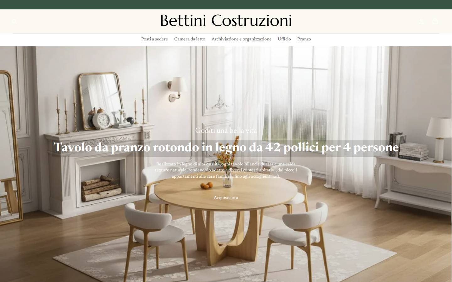 bettinicostruzioni.com homepage screenshot