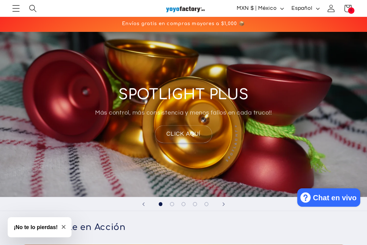 YoYoFactory MX homepage screenshot