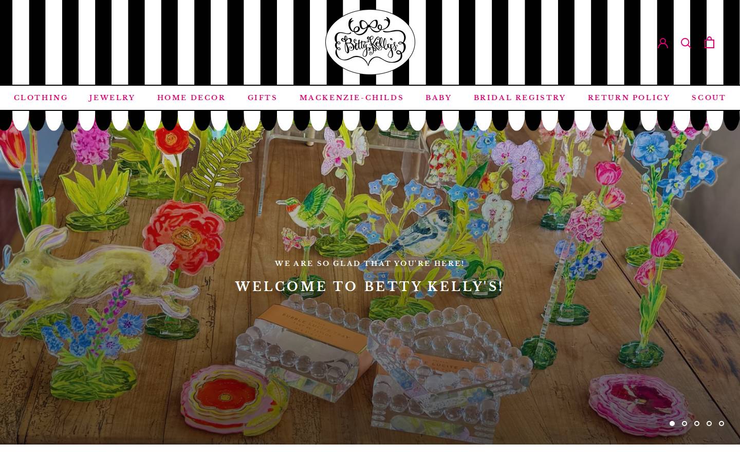 bettykellygifts.com homepage screenshot