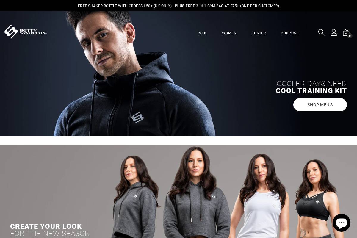 BettySwollox homepage screenshot