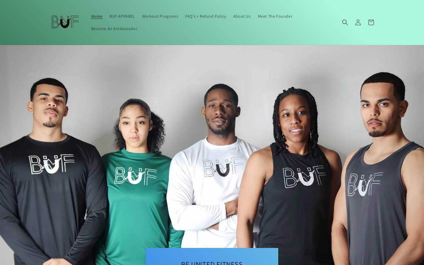 beunitedfitness.com homepage screenshot