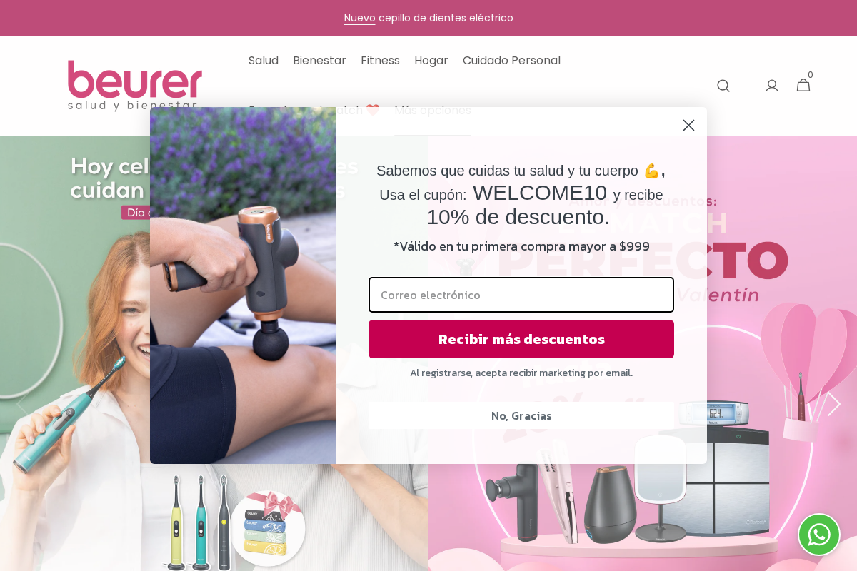 Beurer UK homepage screenshot