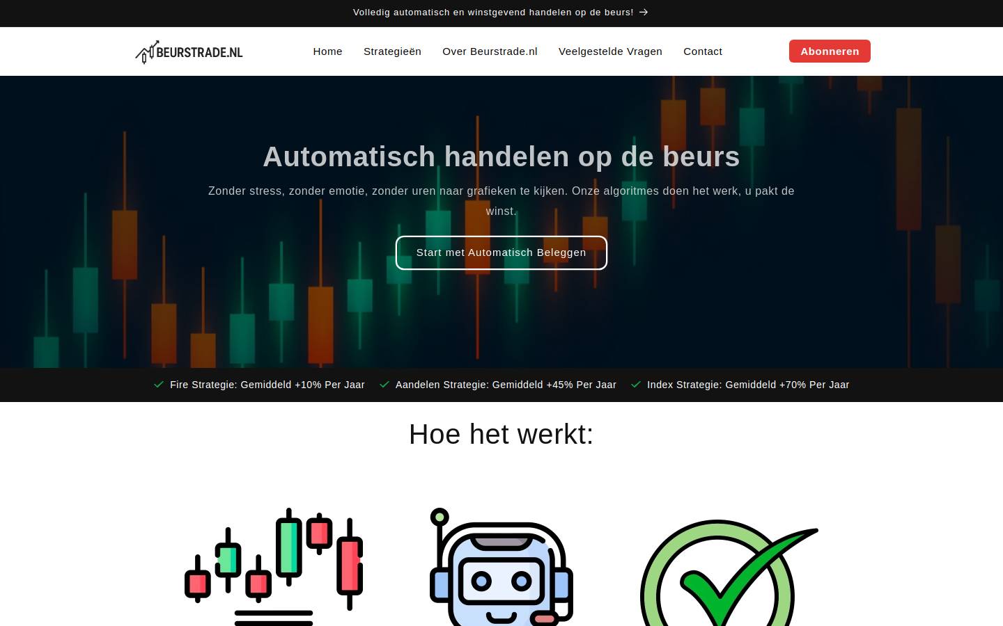 beurstrade.nl homepage screenshot