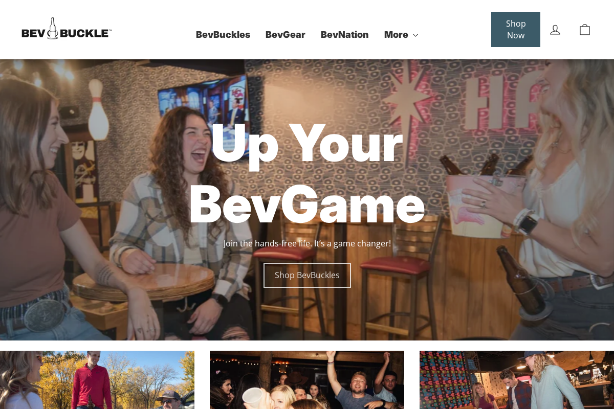 bevbuckle.com homepage screenshot
