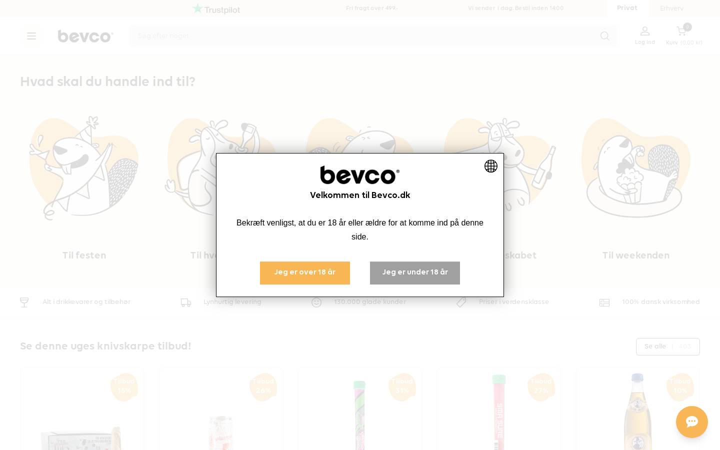 bevco.dk homepage screenshot