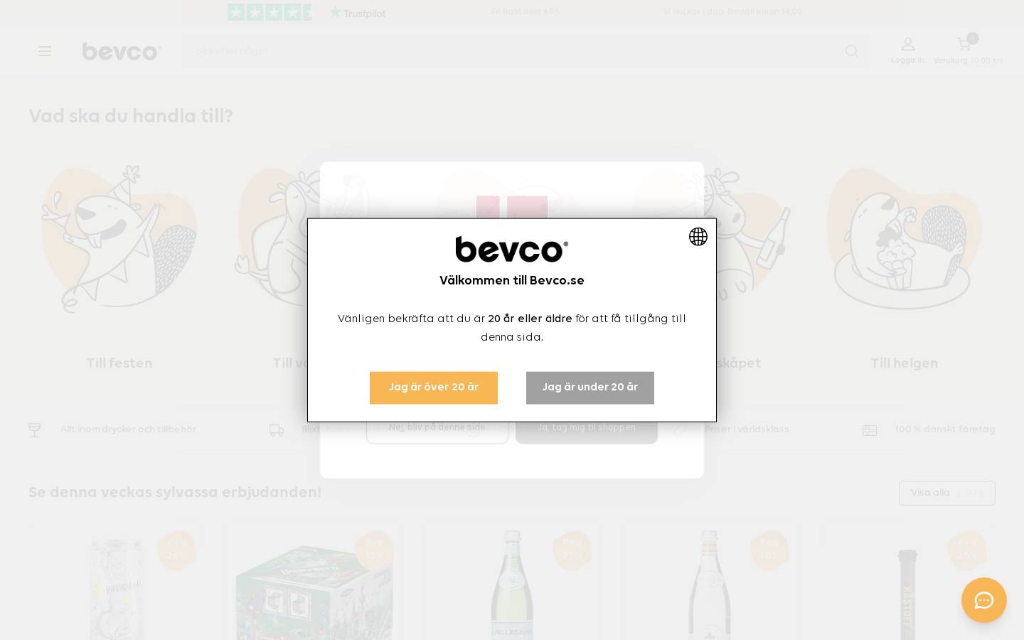 Bevco homepage screenshot