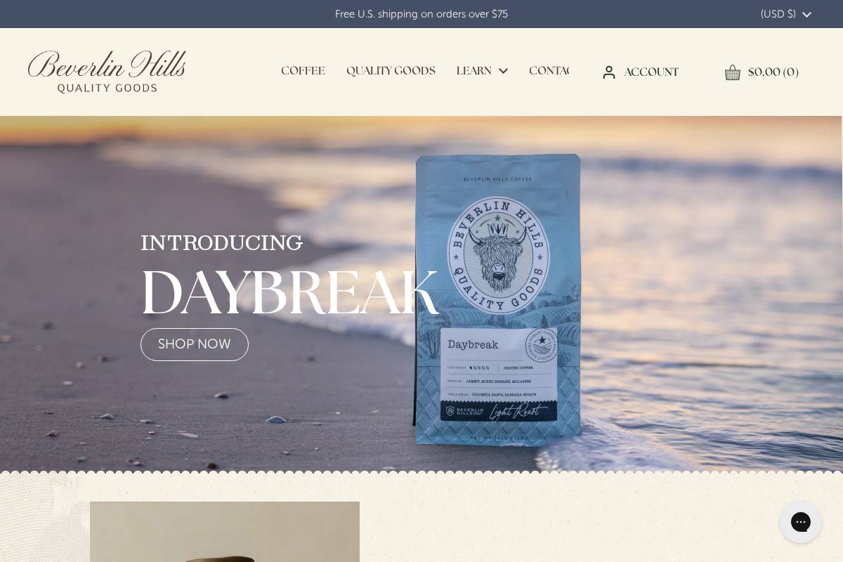 beverlinhills.com homepage screenshot