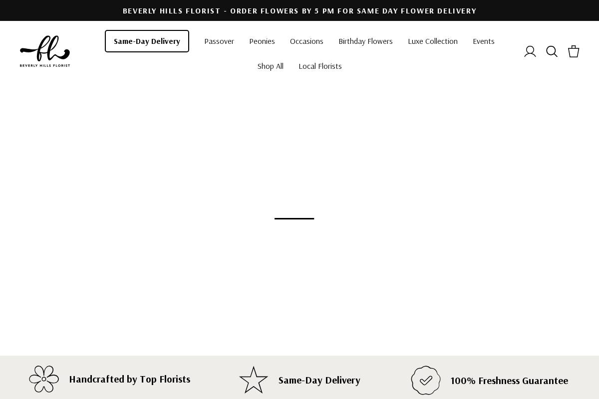 beverlyhillsflorist.com homepage screenshot
