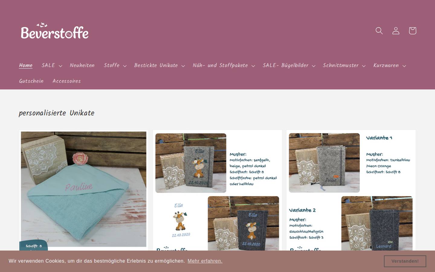 beverstoffe.de homepage screenshot