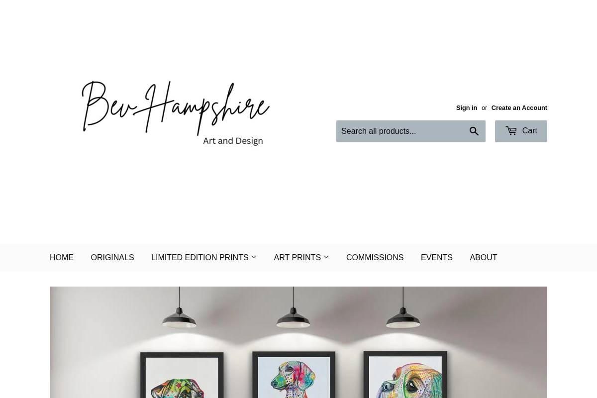 bevhampshire.com homepage screenshot