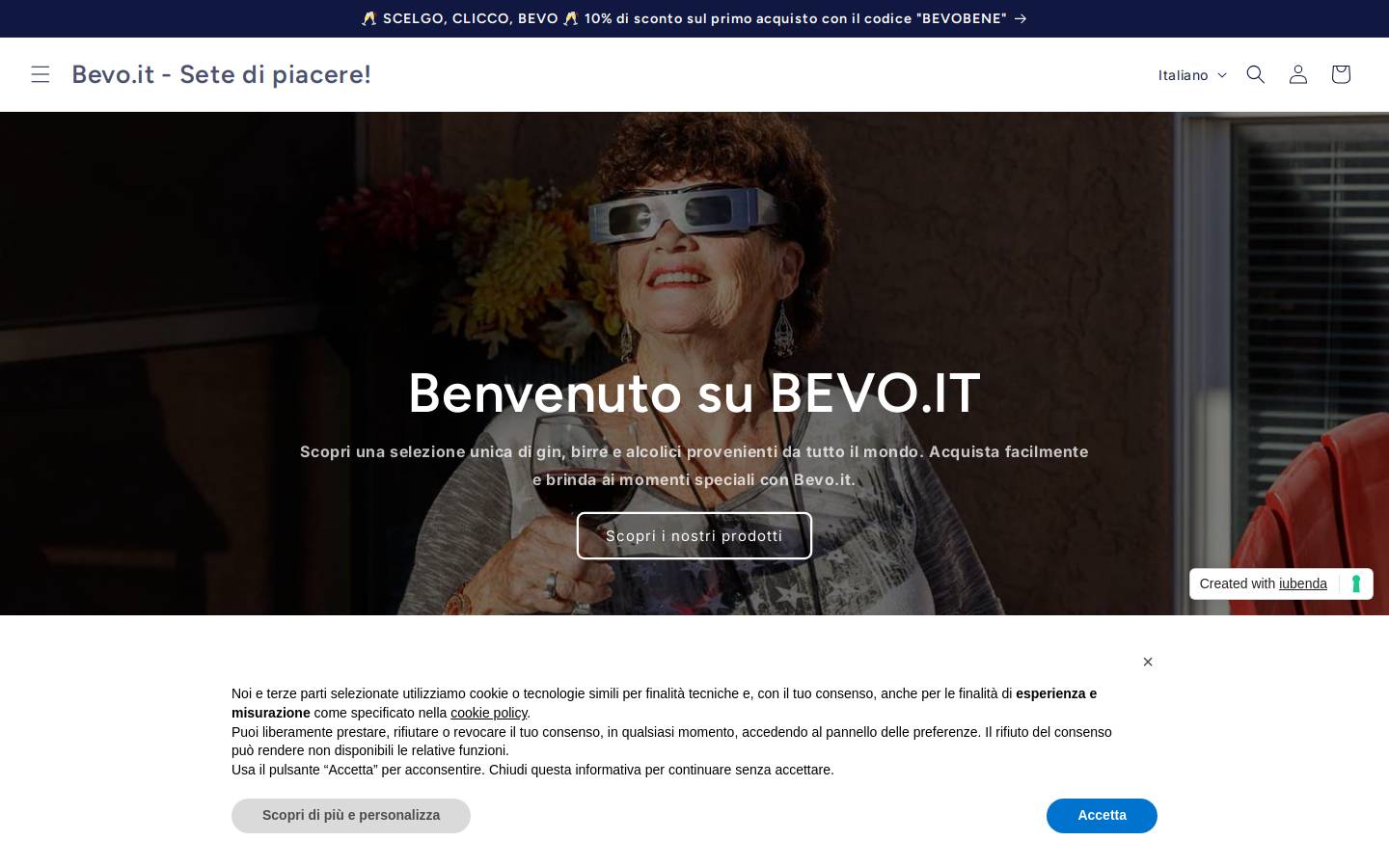bevo.it homepage screenshot