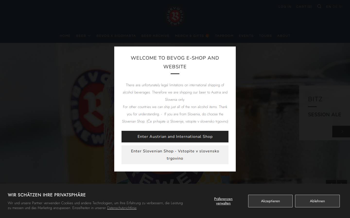 bevog.com homepage screenshot