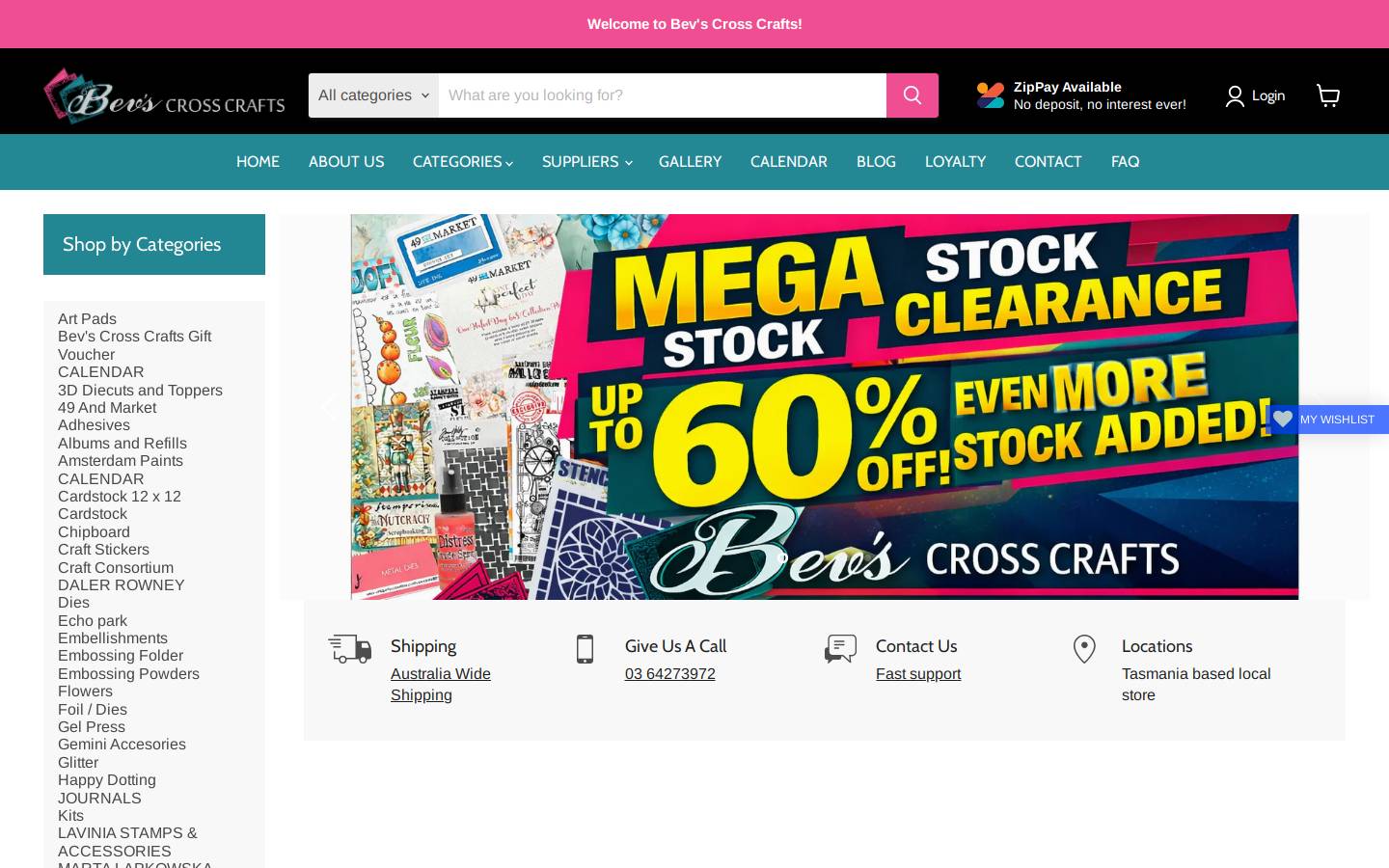 bevscrosscrafts.com.au homepage screenshot