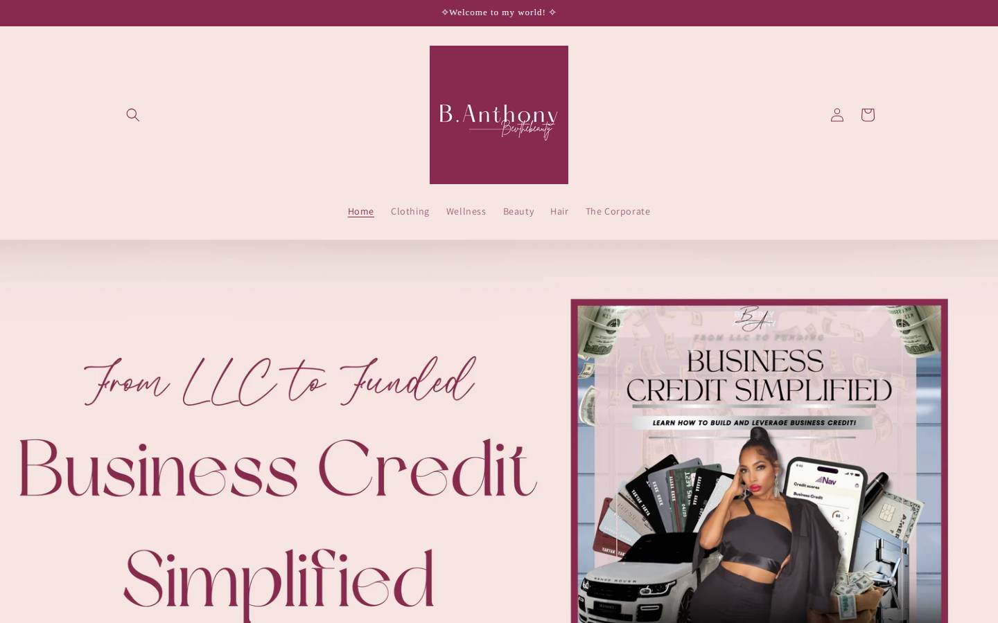 bevthebeauty.com homepage screenshot