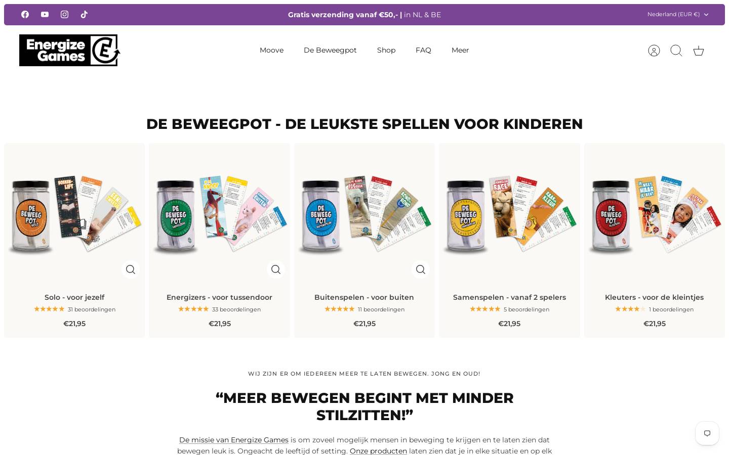 beweegpot.nl homepage screenshot