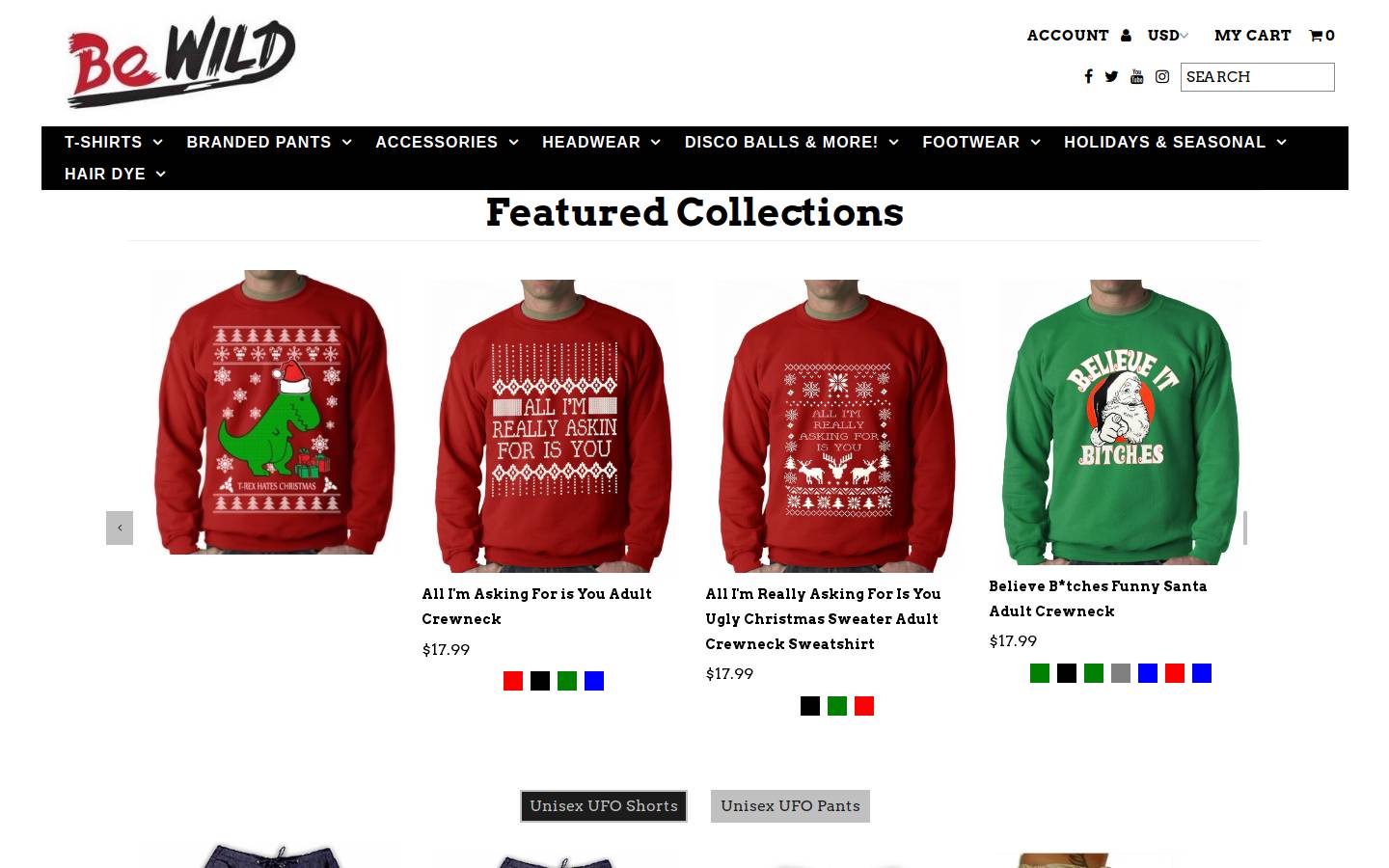 Bewild homepage screenshot