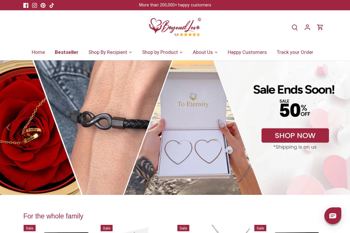 beyond-love.com homepage screenshot
