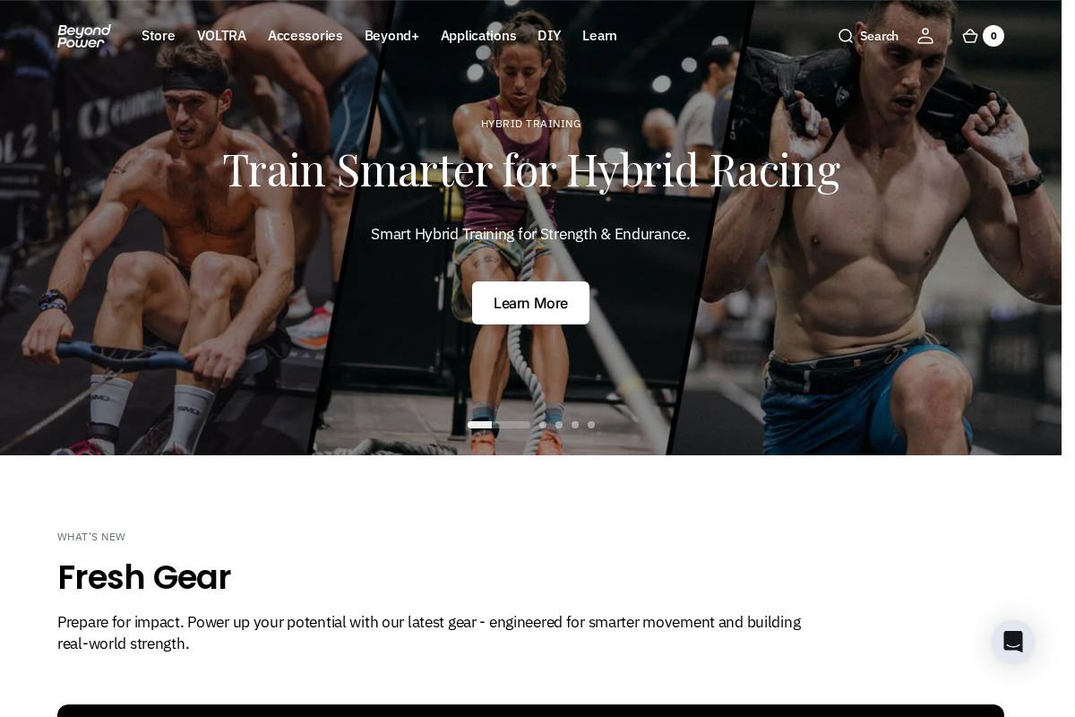 Beyond Power homepage screenshot