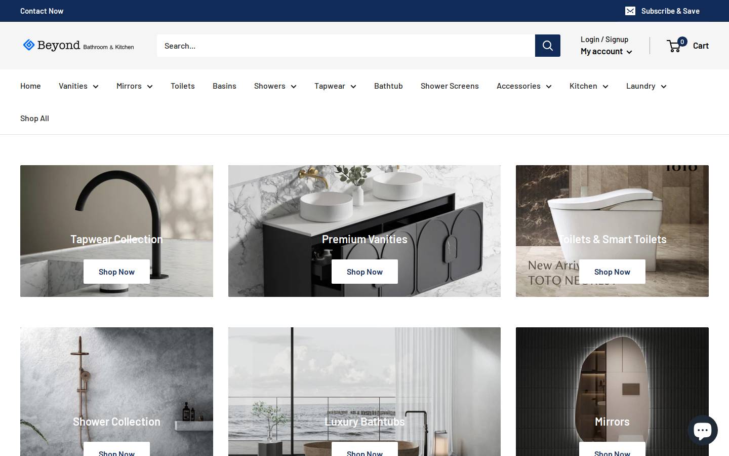 beyondbathkitchen.com homepage screenshot