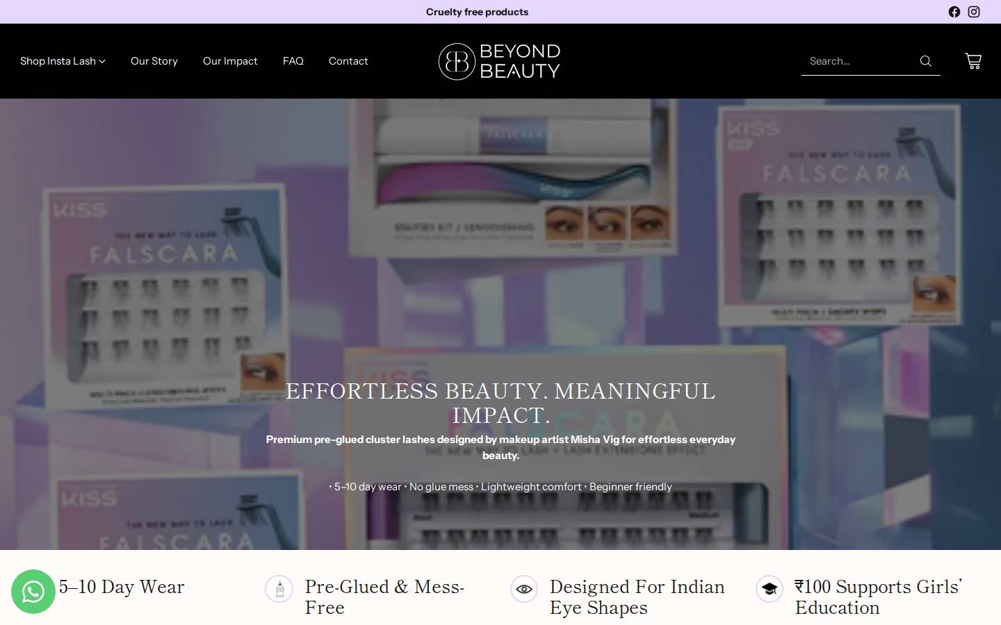 beyondbeautystore.com homepage screenshot