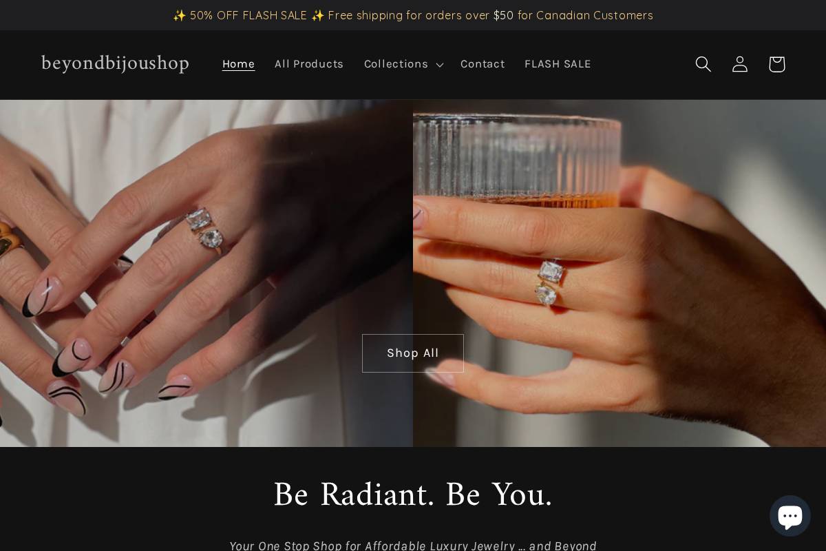 beyondbijoushop.com homepage screenshot