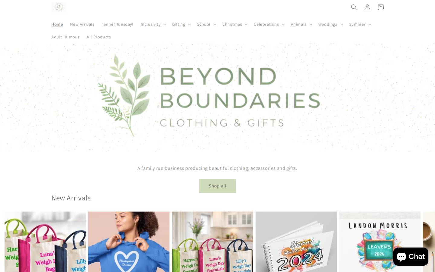 beyondboundariesuk.com homepage screenshot