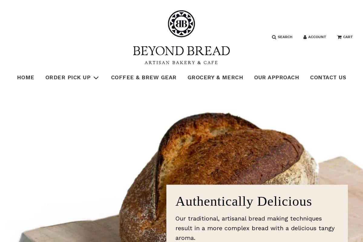 beyondbread.ca homepage screenshot