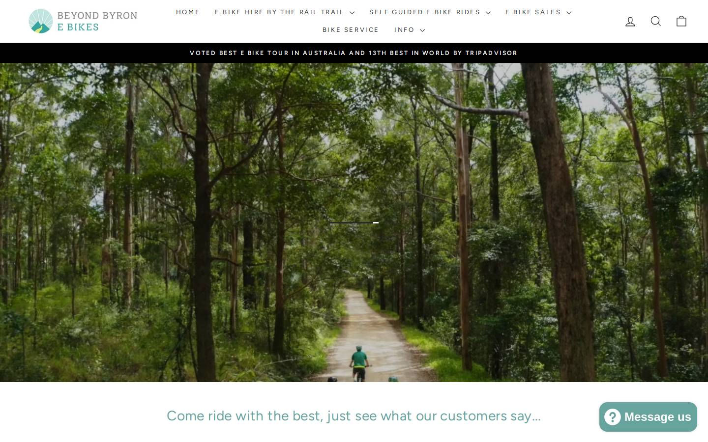 beyondbyron.com.au homepage screenshot