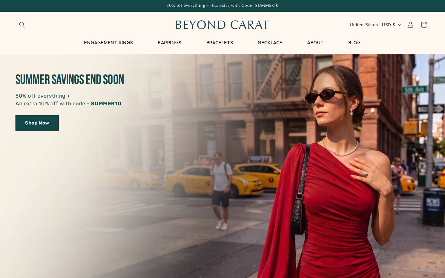 Beyond Carat homepage screenshot
