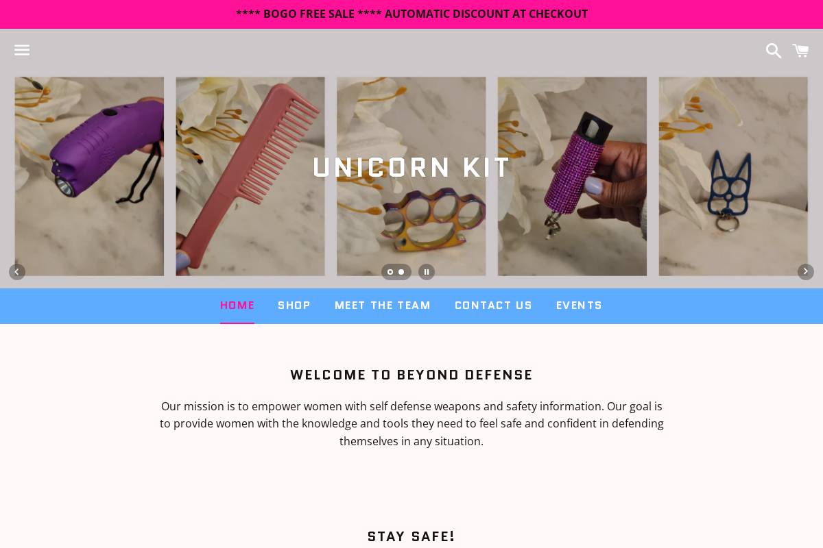 beyonddefense.net homepage screenshot