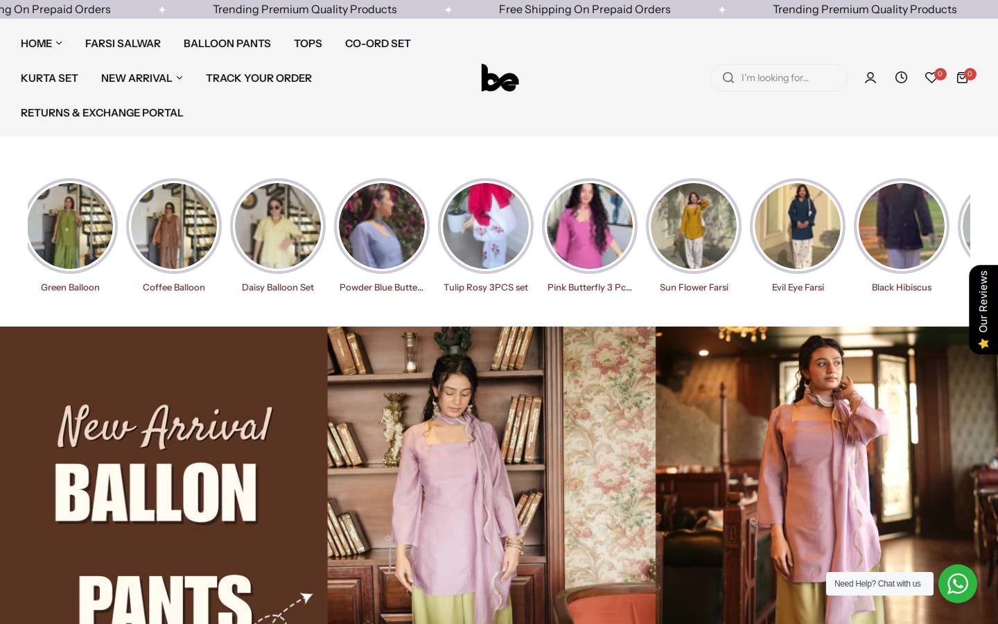 beyondethnic.com homepage screenshot