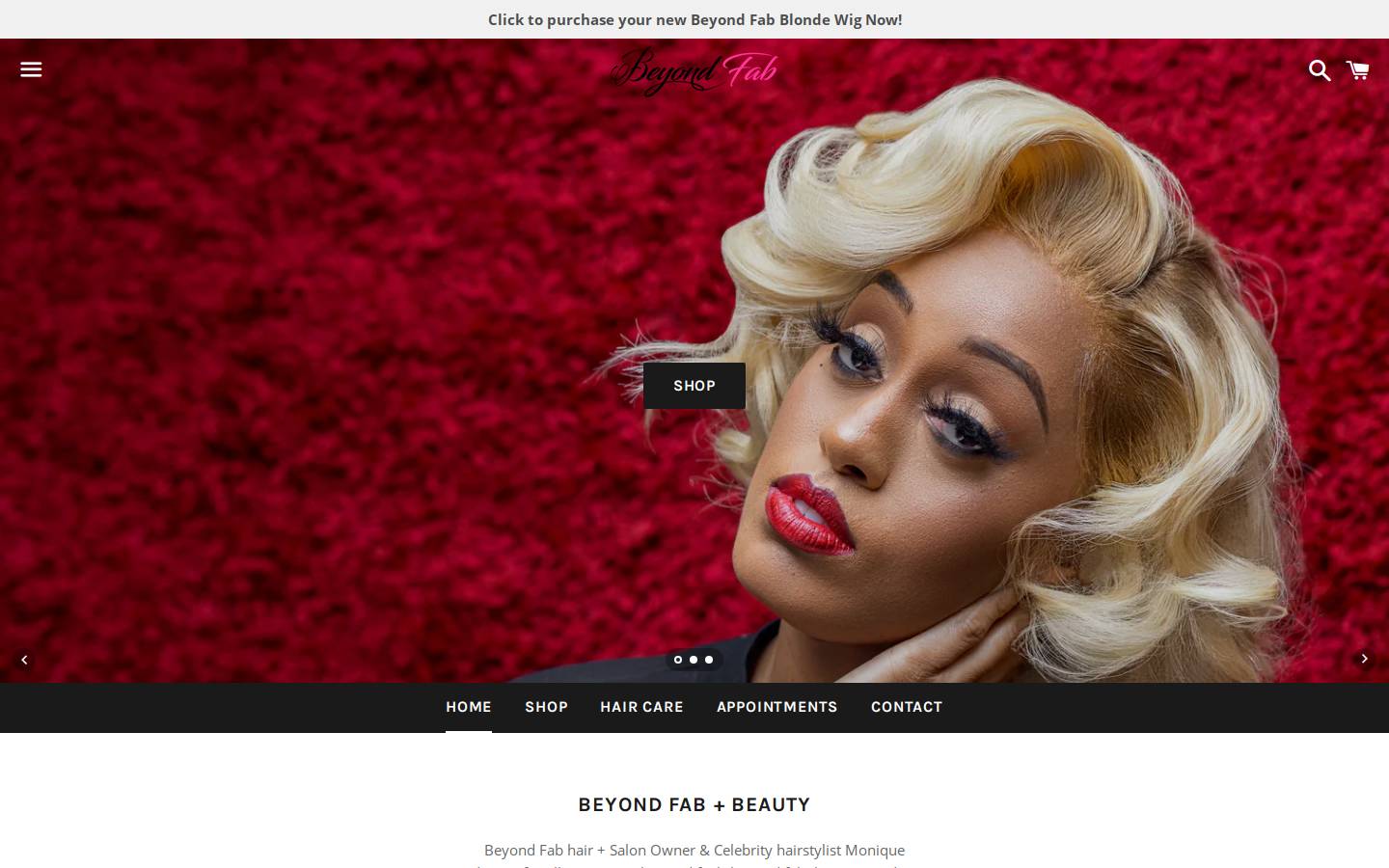 beyondfabmo.com homepage screenshot