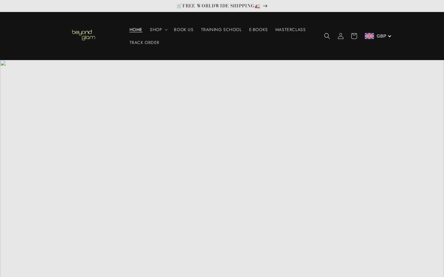 beyondglamhair.com homepage screenshot