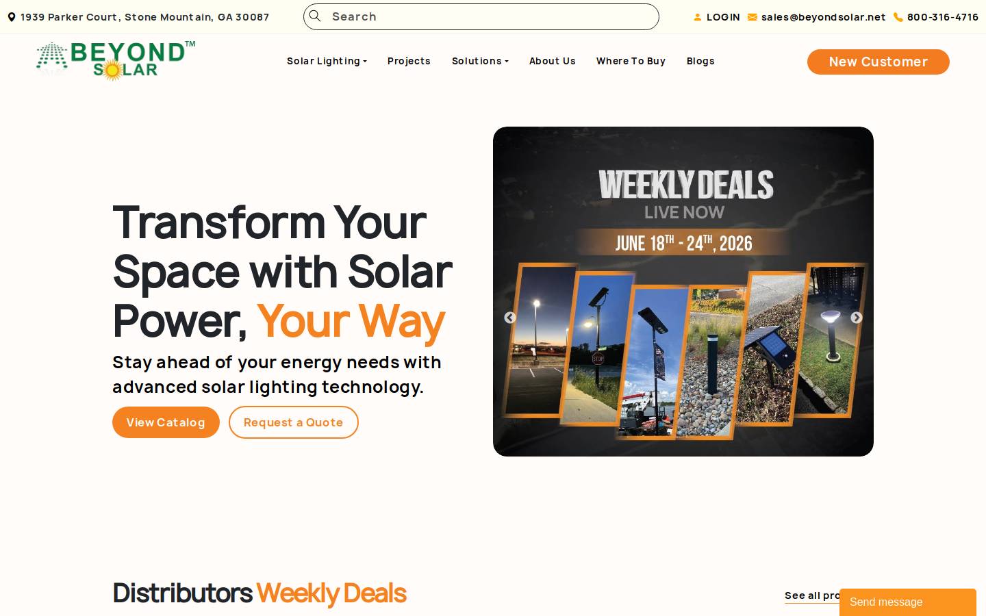 beyondsolar.net homepage screenshot