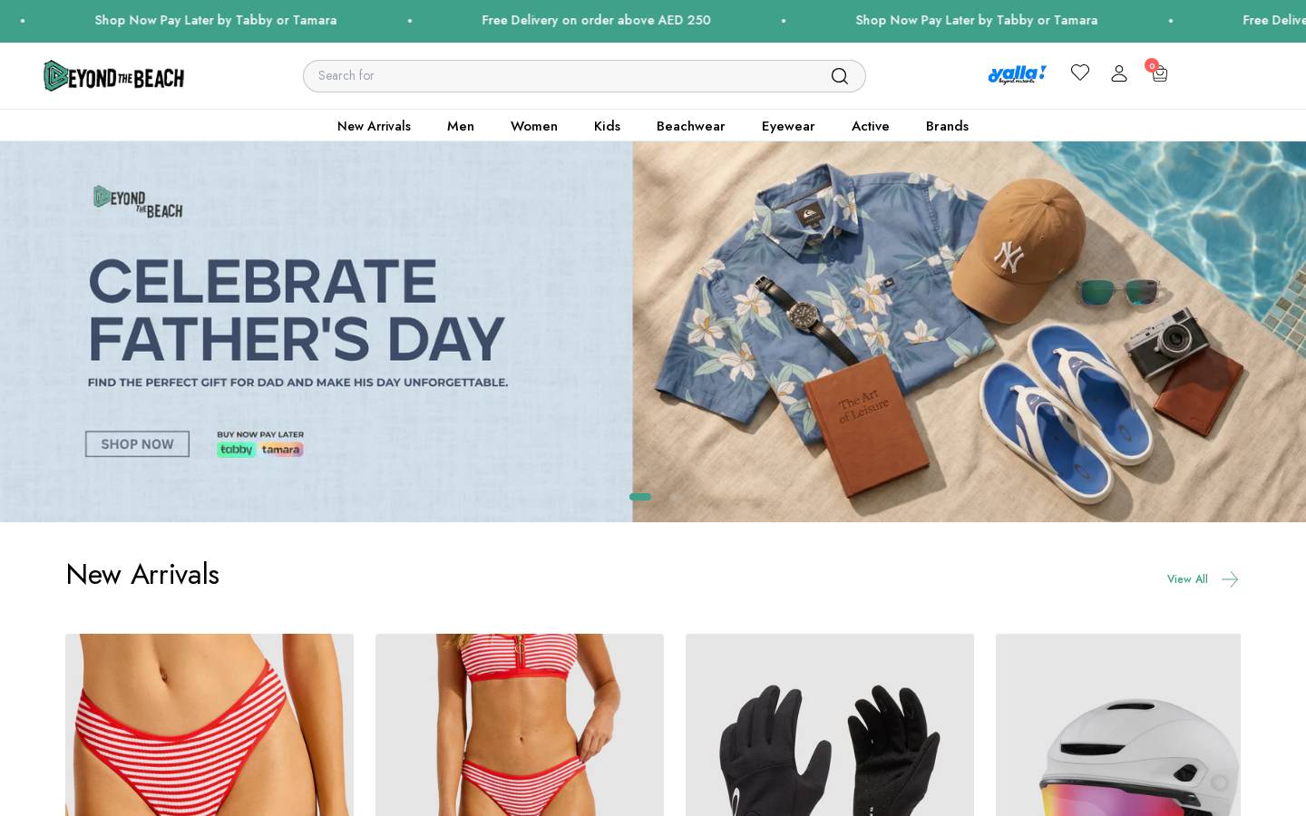 beyondthebeach.com homepage screenshot