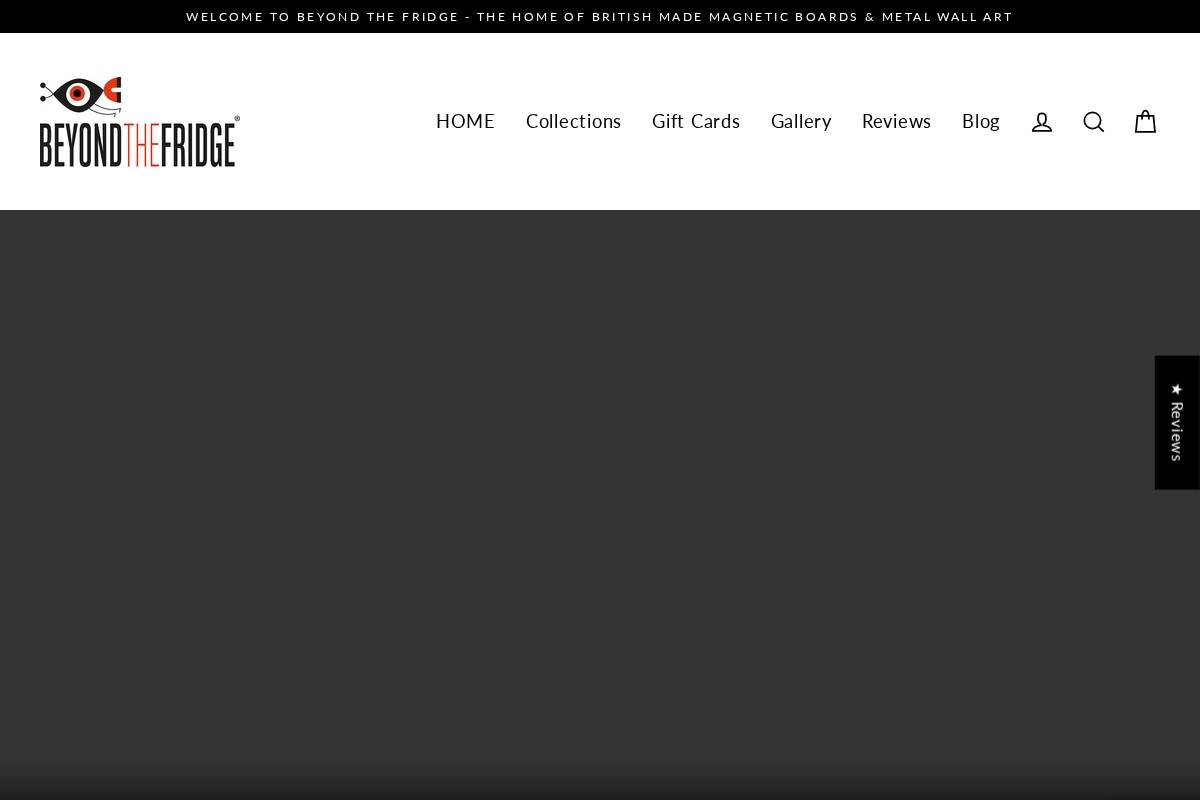 beyondthefridge.co.uk homepage screenshot