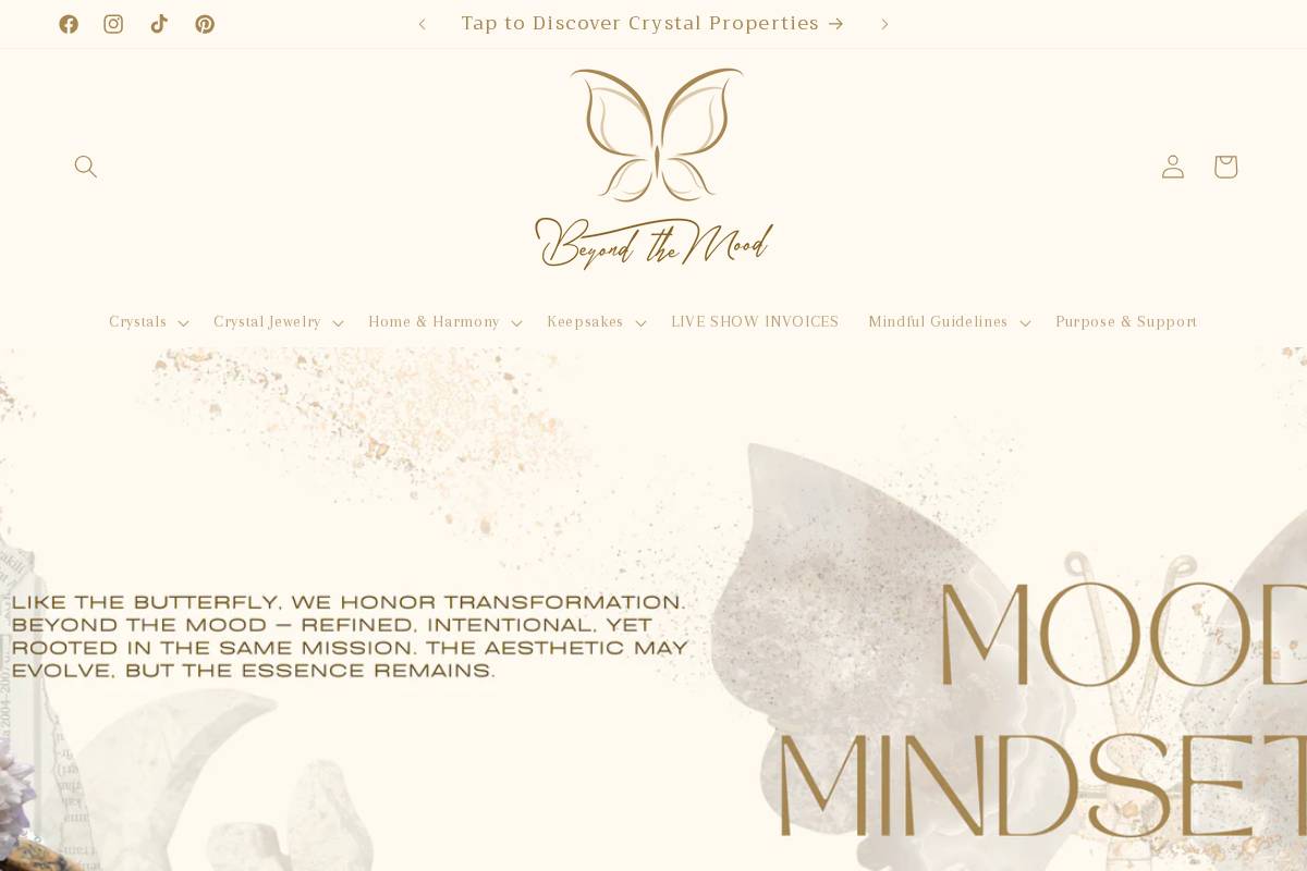 beyondthemood.com homepage screenshot