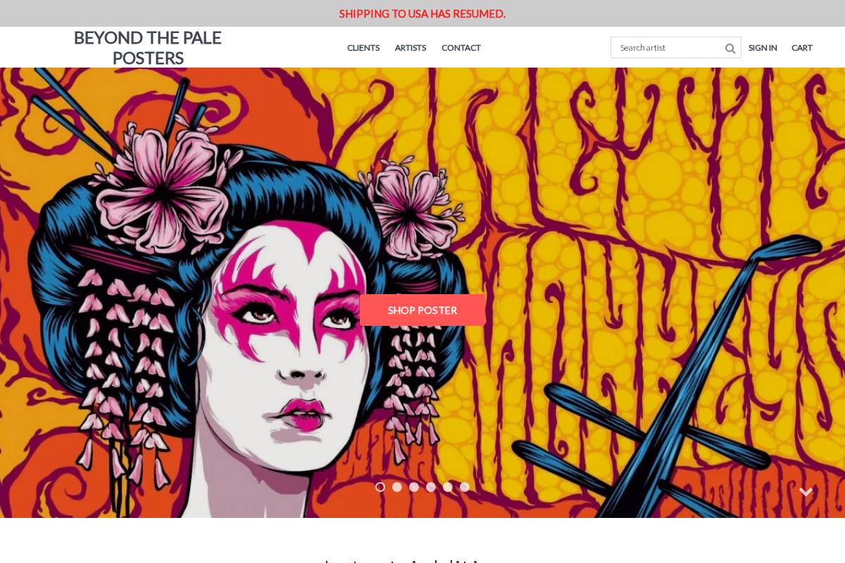 beyondthepale.com.au homepage screenshot