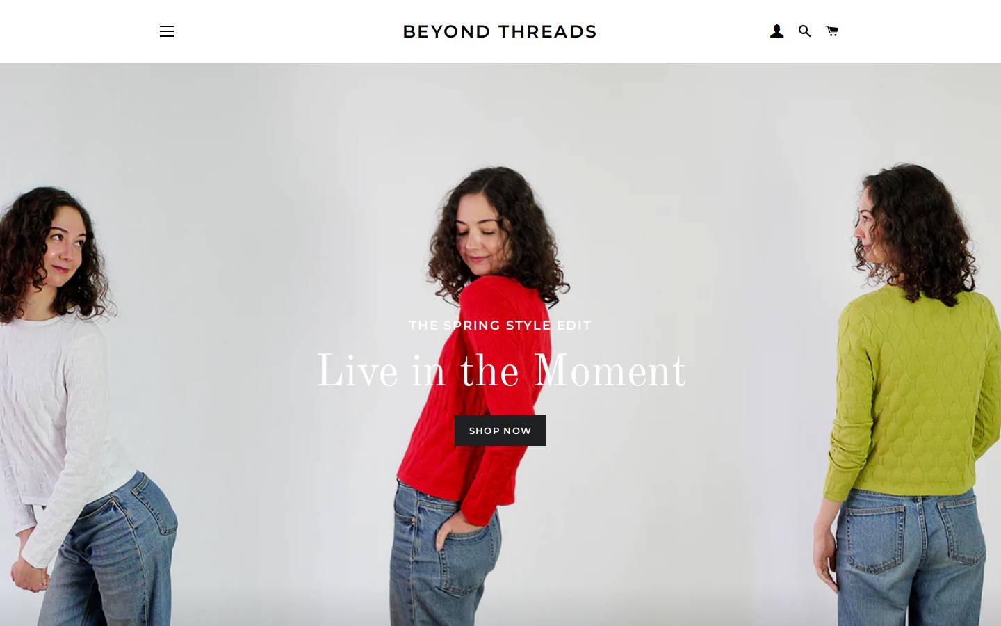 beyondthreads.com homepage screenshot