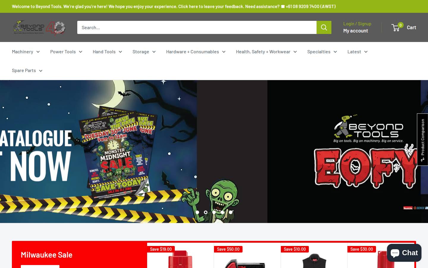 beyondtools.com homepage screenshot