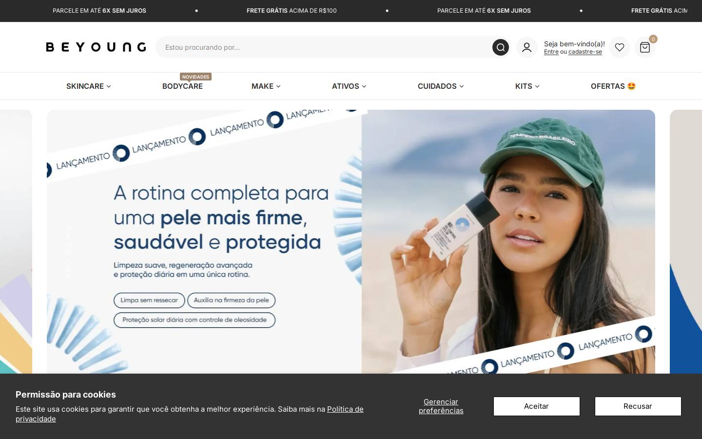 beyoung.com.br homepage screenshot