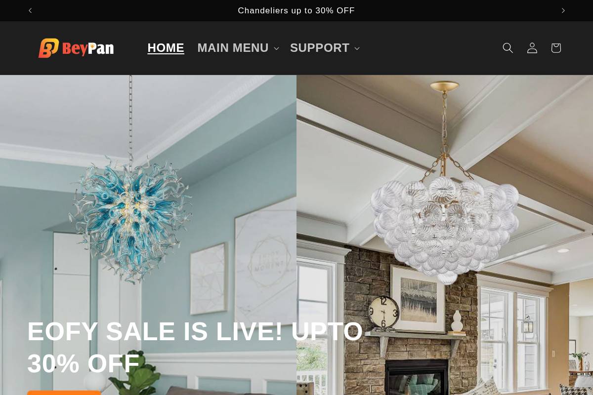 beypanstore.com homepage screenshot