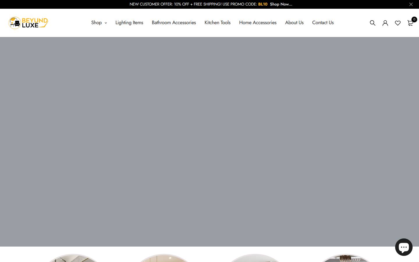 beyundluxe.com homepage screenshot