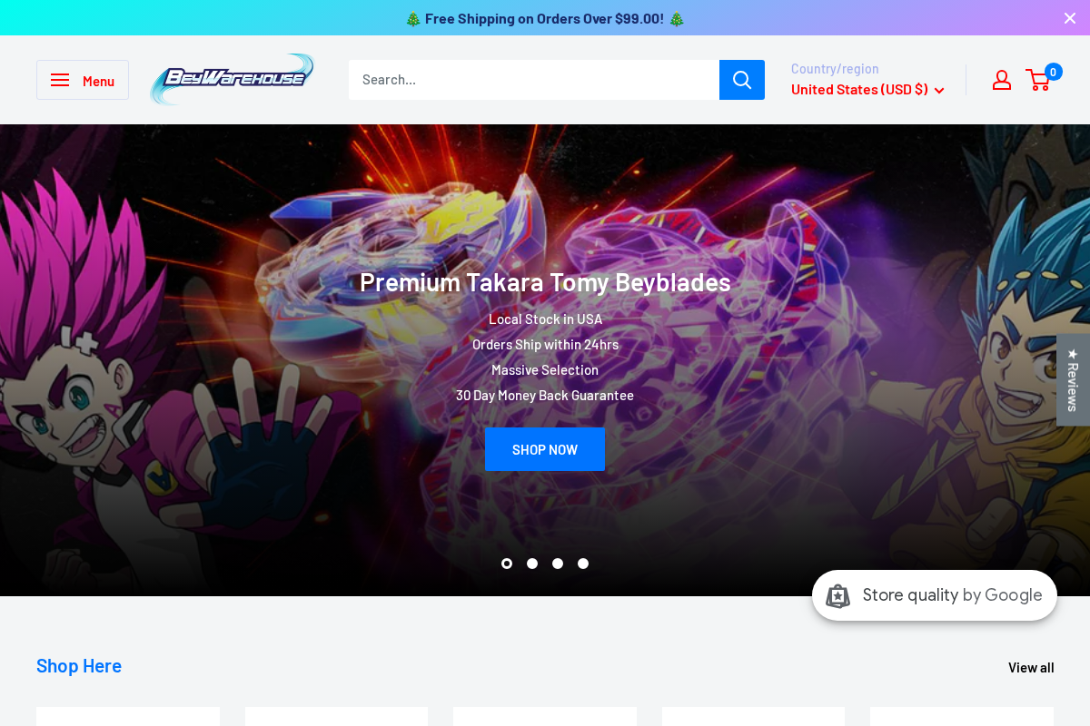 beywarehouse.com homepage screenshot