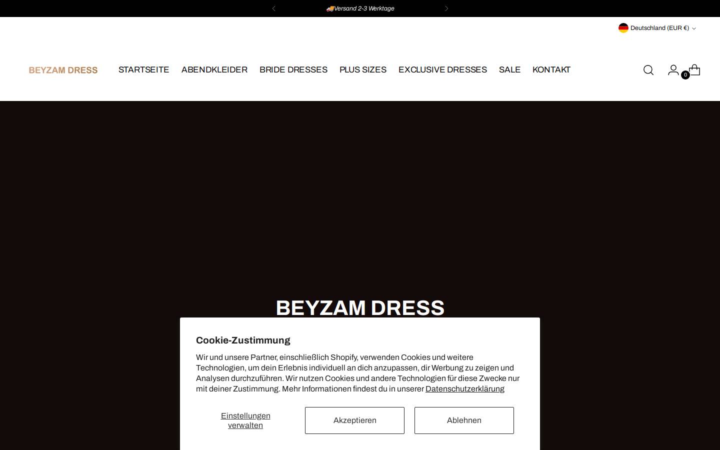 beyzamdress.de homepage screenshot