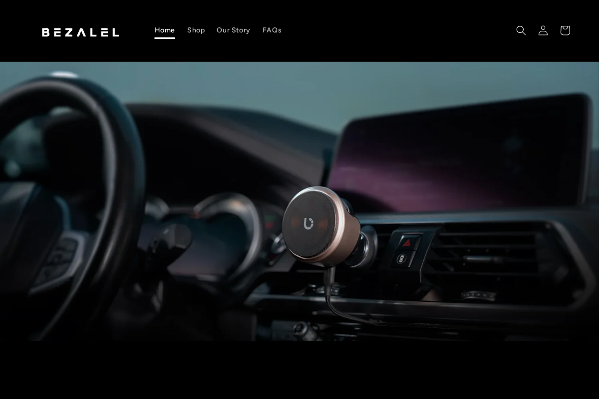 Bezalel homepage screenshot