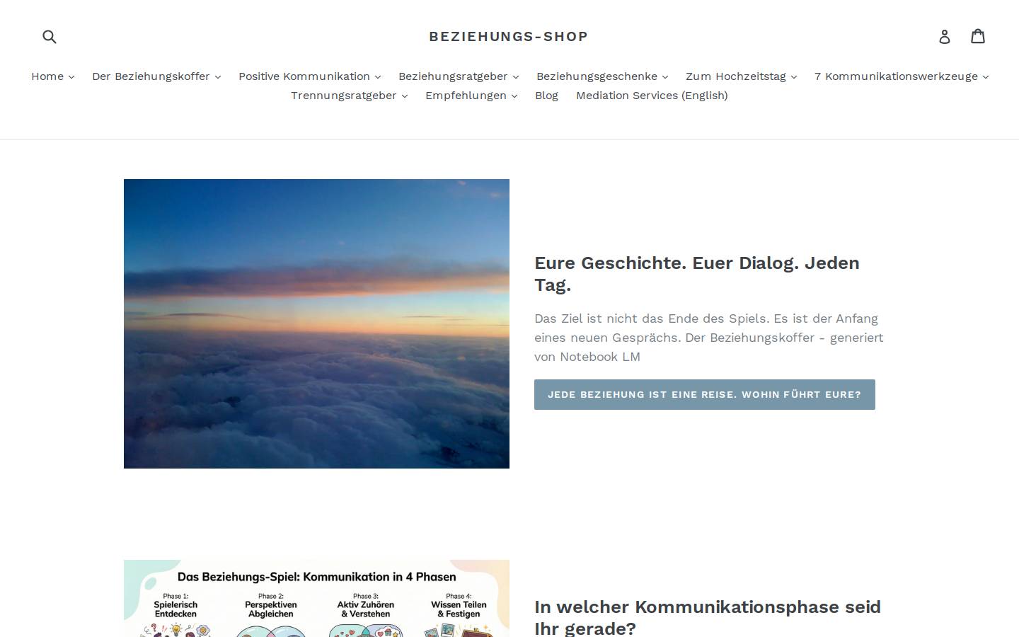 beziehungs-shop.com homepage screenshot
