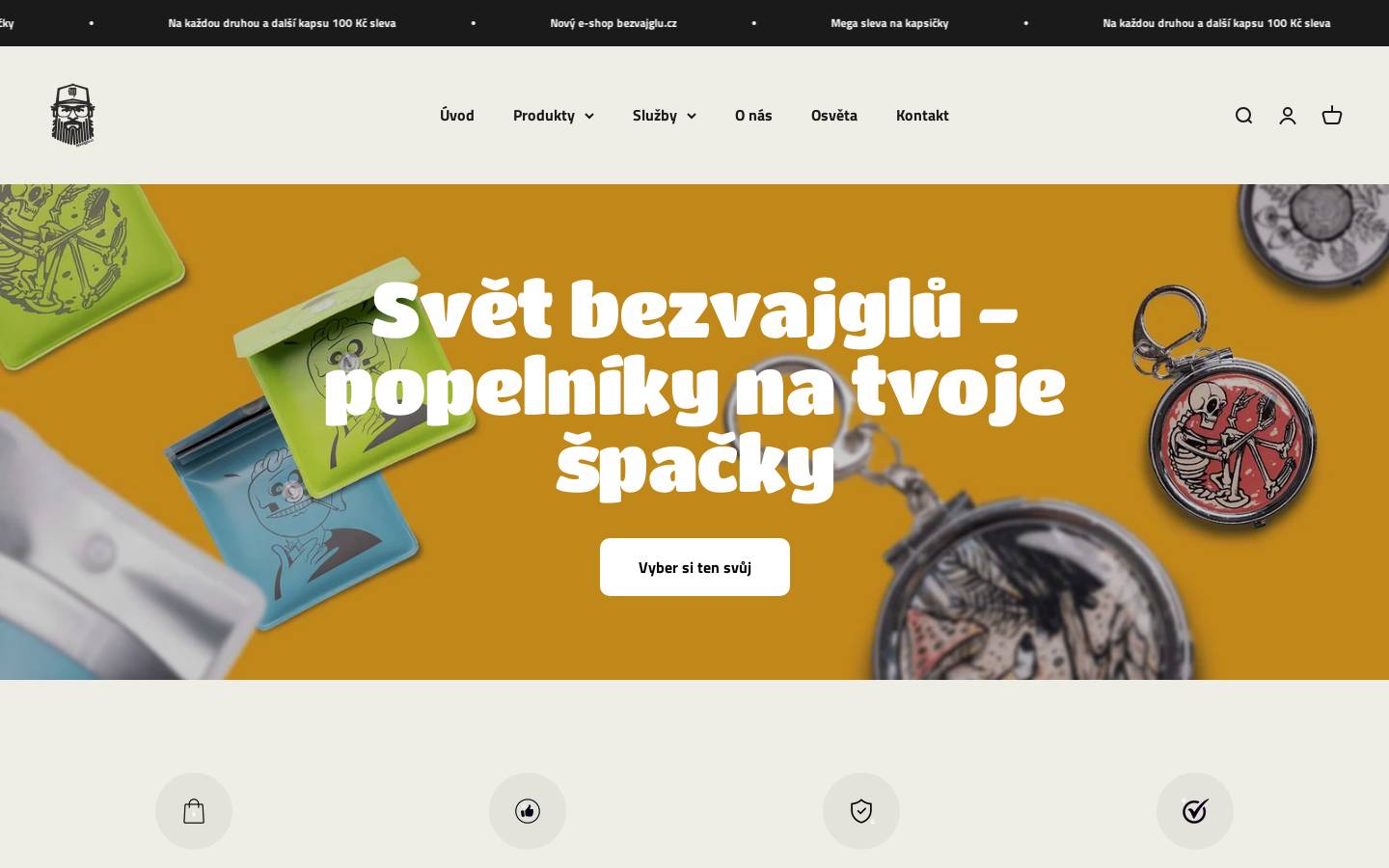bezvajglu.cz homepage screenshot